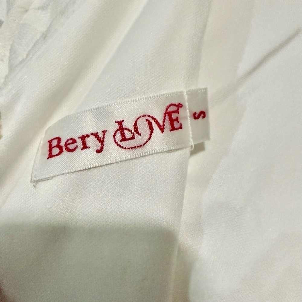 Girl Like New Bery Love Lace White Flower Dress Size S - Picture 4 of 4